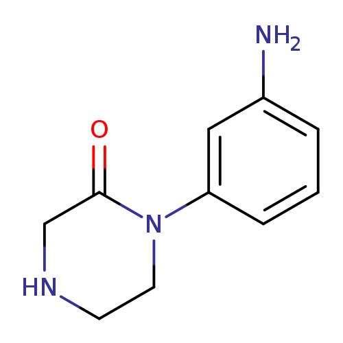 Nc1cccc(c1)N1CCNCC1=O