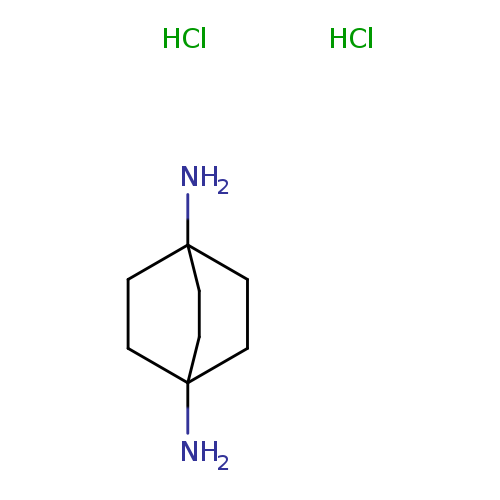 NC12CCC(CC1)(CC2)N.Cl.Cl