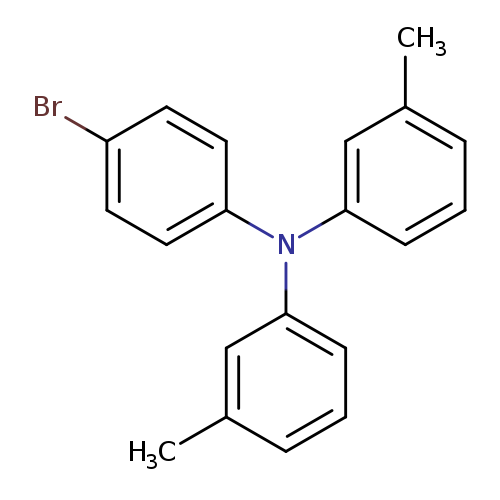Brc1ccc(cc1)N(c1cccc(c1)C)c1cccc(c1)C