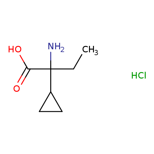 CCC(C(=O)O)(C1CC1)N.Cl