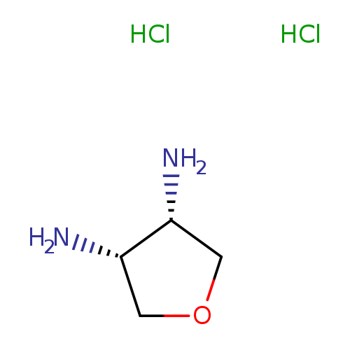 N[C@@H]1COC[C@@H]1N.Cl.Cl