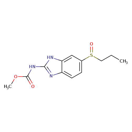 CCCS(=O)c1ccc2c(c1)[nH]c(n2)NC(=O)OC