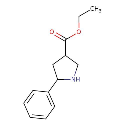 CCOC(=O)C1CNC(C1)c1ccccc1