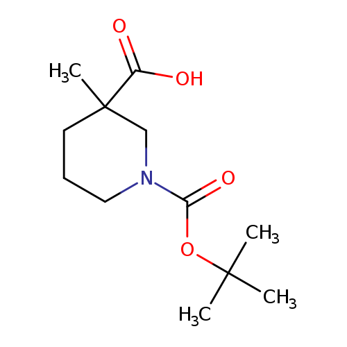 O=C(N1CCCC(C1)(C)C(=O)O)OC(C)(C)C