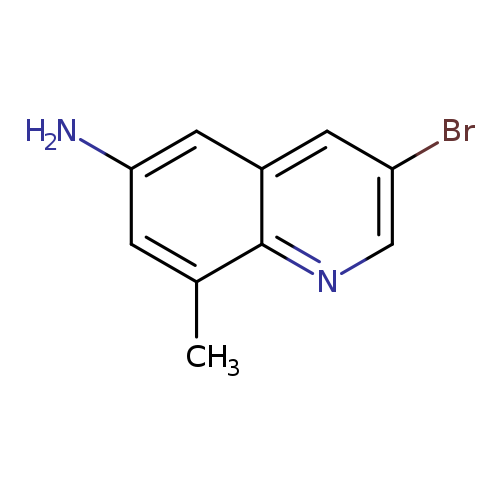 Brc1cnc2c(c1)cc(cc2C)N