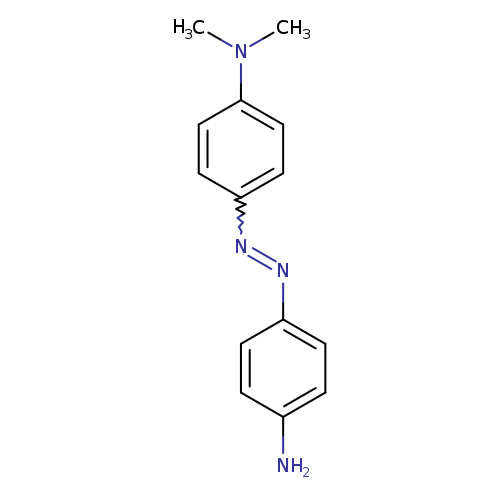 Nc1ccc(cc1)N=Nc1ccc(cc1)N(C)C