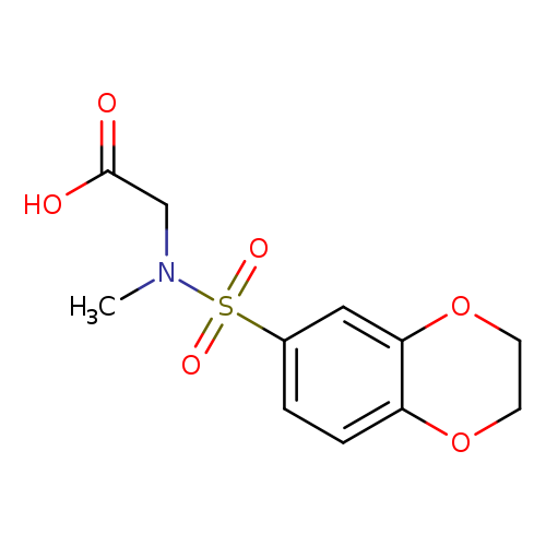 OC(=O)CN(S(=O)(=O)c1ccc2c(c1)OCCO2)C