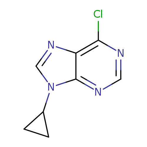 Clc1ncnc2c1ncn2C1CC1