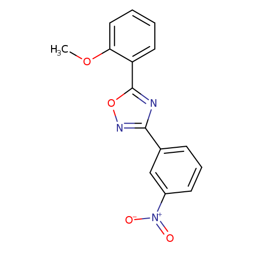 COc1ccccc1c1onc(n1)c1cccc(c1)[N+](=O)[O-]