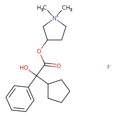 O=C(C(c1ccccc1)(C1CCCC1)O)OC1CC[N+](C1)(C)C.[I-]