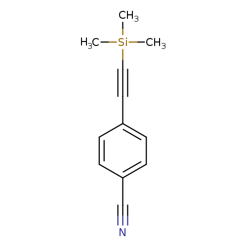 N#Cc1ccc(cc1)C#C[Si](C)(C)C