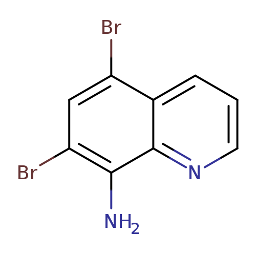 Brc1cc(Br)c2c(c1N)nccc2
