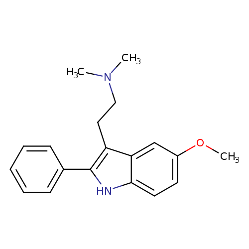 COc1ccc2c(c1)c(CCN(C)C)c([nH]2)c1ccccc1