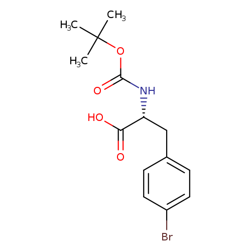 OC(=O)[C@@H](Cc1ccc(cc1)Br)NC(=O)OC(C)(C)C