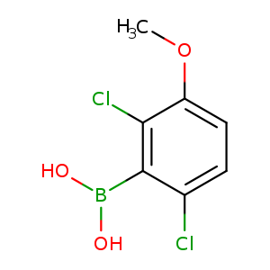 COc1ccc(c(c1Cl)B(O)O)Cl