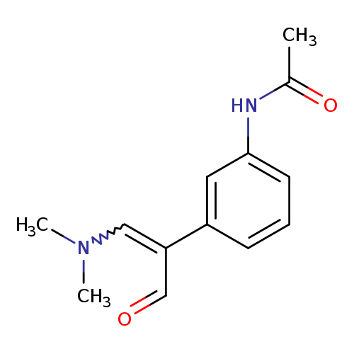 O=CC(=CN(C)C)c1cccc(c1)NC(=O)C