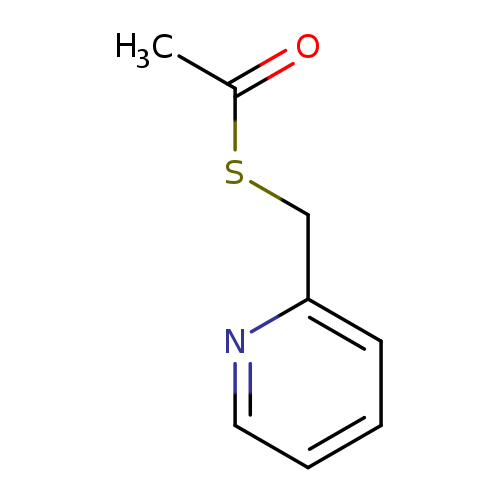 CC(=O)SCc1ccccn1