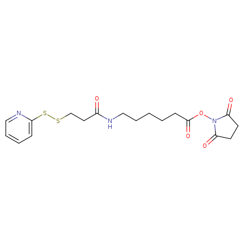 O=C(CCSSc1ccccn1)NCCCCCC(=O)ON1C(=O)CCC1=O