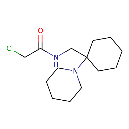 ClCC(=O)NCC1(CCCCC1)N1CCCCC1