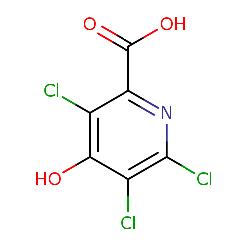 OC(=O)c1nc(Cl)c(c(c1Cl)O)Cl