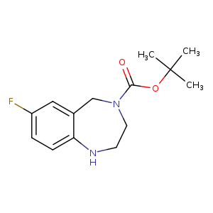 Fc1ccc2c(c1)CN(CCN2)C(=O)OC(C)(C)C