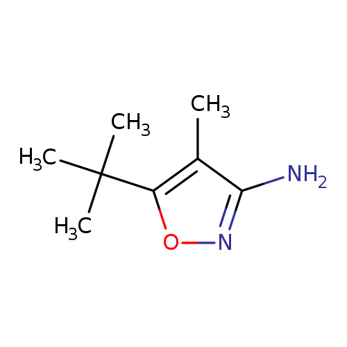 Nc1noc(c1C)C(C)(C)C