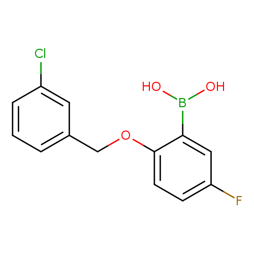 Fc1ccc(c(c1)B(O)O)OCc1cccc(c1)Cl