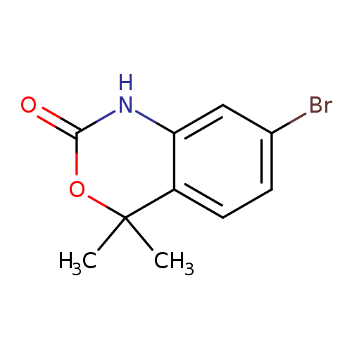 O=C1OC(C)(C)c2c(N1)cc(cc2)Br