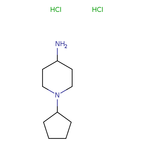 NC1CCN(CC1)C1CCCC1.Cl.Cl