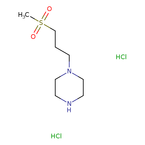 CS(=O)(=O)CCCN1CCNCC1.Cl.Cl