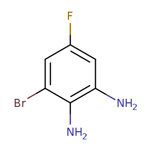 Fc1cc(N)c(c(c1)Br)N