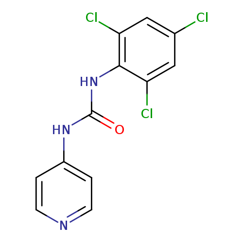 O=C(Nc1c(Cl)cc(cc1Cl)Cl)Nc1ccncc1