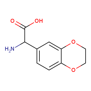 OC(=O)C(c1ccc2c(c1)OCCO2)N