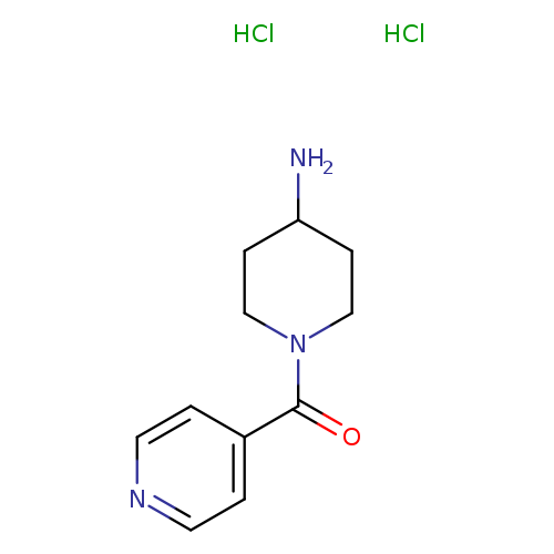 NC1CCN(CC1)C(=O)c1ccncc1.Cl.Cl