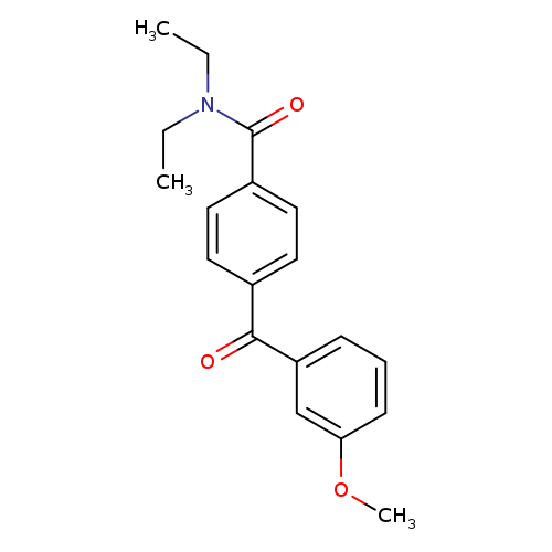 CCN(C(=O)c1ccc(cc1)C(=O)c1cccc(c1)OC)CC
