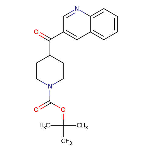 O=C(N1CCC(CC1)C(=O)c1cnc2c(c1)cccc2)OC(C)(C)C