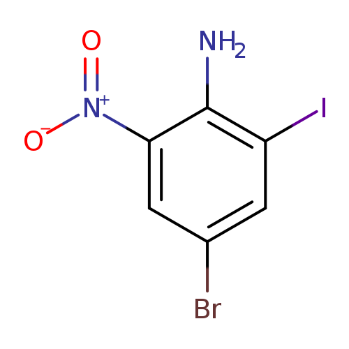 Brc1cc(I)c(c(c1)[N+](=O)[O-])N