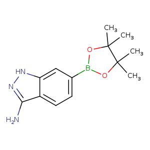 Nc1n[nH]c2c1ccc(c2)B1OC(C(O1)(C)C)(C)C