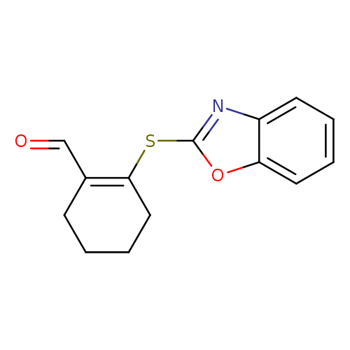 O=CC1=C(CCCC1)Sc1nc2c(o1)cccc2
