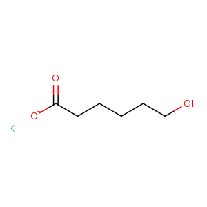 OCCCCCC(=O)[O-].[K+]