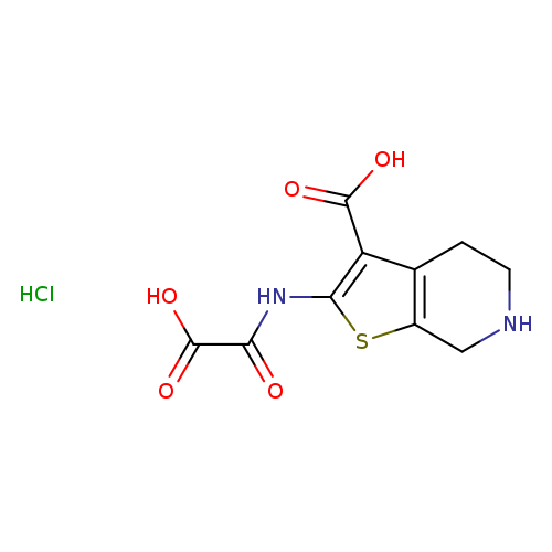 O=C(C(=O)O)Nc1sc2c(c1C(=O)O)CCNC2.Cl
