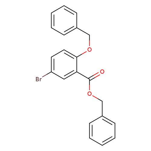 Brc1ccc(c(c1)C(=O)OCc1ccccc1)OCc1ccccc1