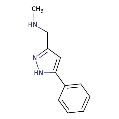 CNCc1n[nH]c(c1)c1ccccc1