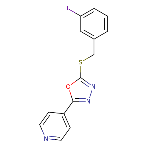 Ic1cccc(c1)CSc1nnc(o1)c1ccncc1