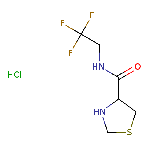 O=C(C1NCSC1)NCC(F)(F)F.Cl