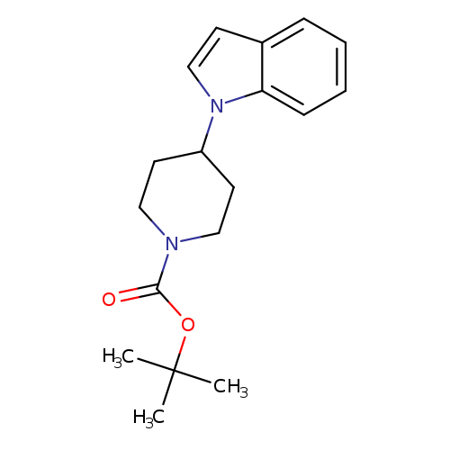 O=C(N1CCC(CC1)n1ccc2c1cccc2)OC(C)(C)C