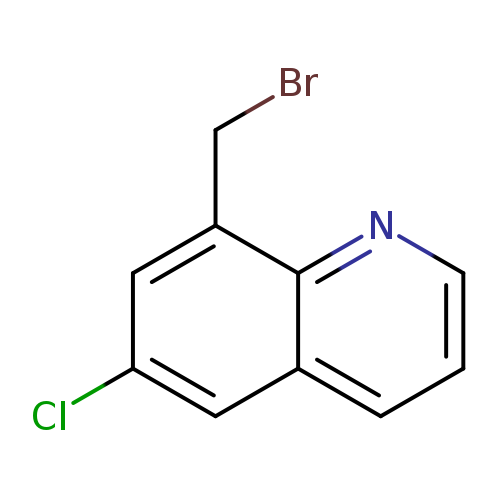 BrCc1cc(Cl)cc2c1nccc2