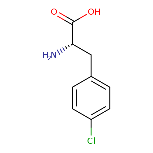 N[C@H](C(=O)O)Cc1ccc(cc1)Cl