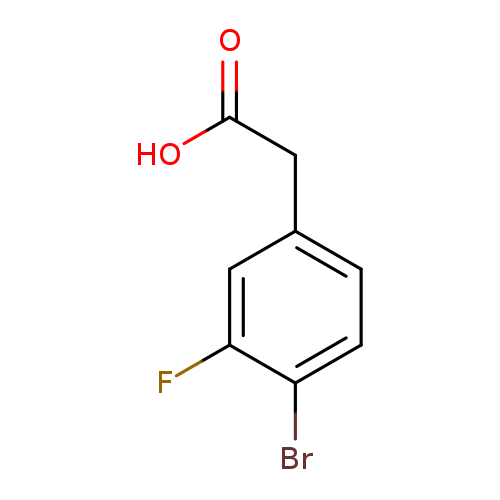 OC(=O)Cc1ccc(c(c1)F)Br