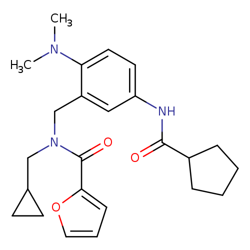 O=C(C1CCCC1)Nc1ccc(c(c1)CN(C(=O)c1ccco1)CC1CC1)N(C)C